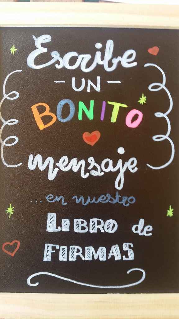 Carteles realizados a mano en pizarra - 3