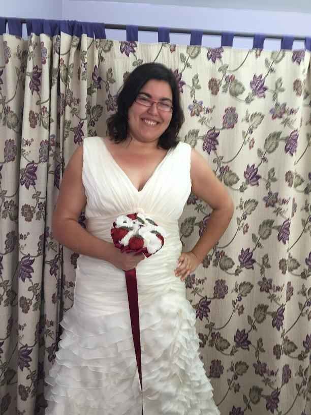 Vestido y ramo