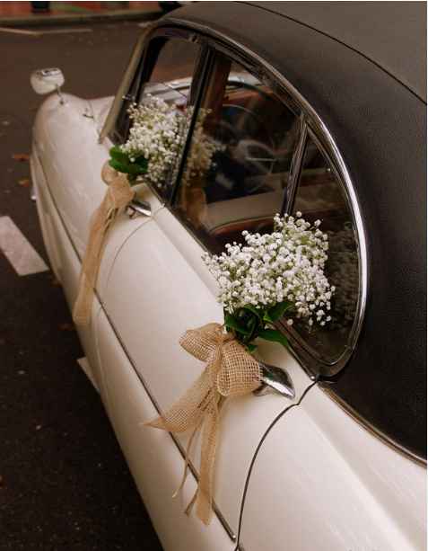 Ideas decoración coche nupcial todoterreno - 1