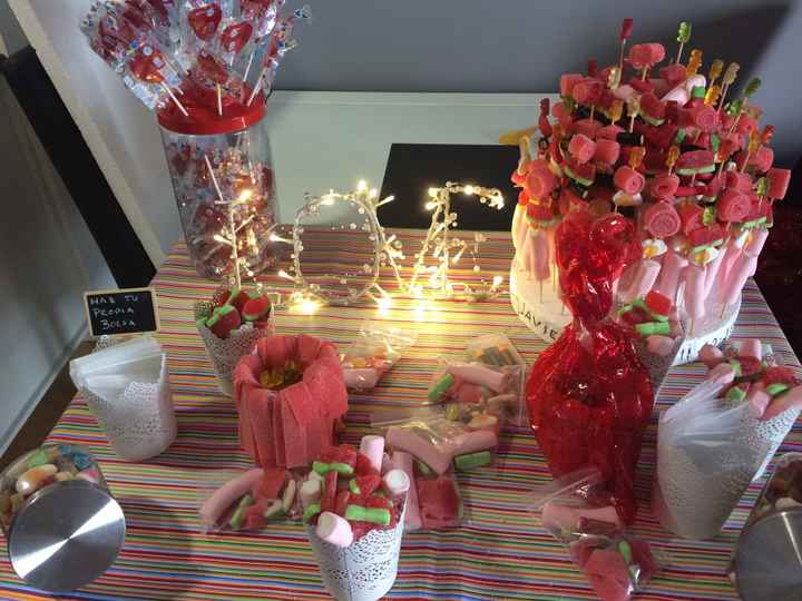 Cosas para el candy bar, mesa chuches - 1