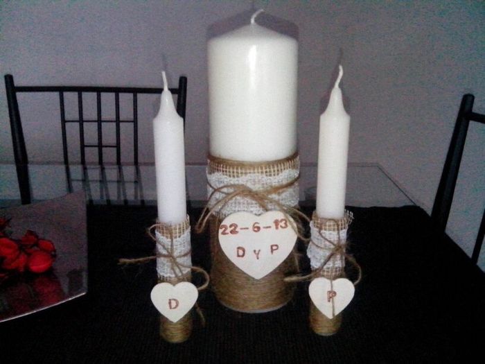 velas de la ceremonia