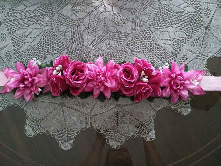 Collar de flores para mi mascota :) - 1
