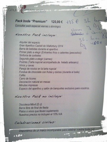 Como haceis los menus? - 2