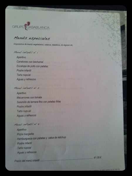 Como haceis los menus? - 1