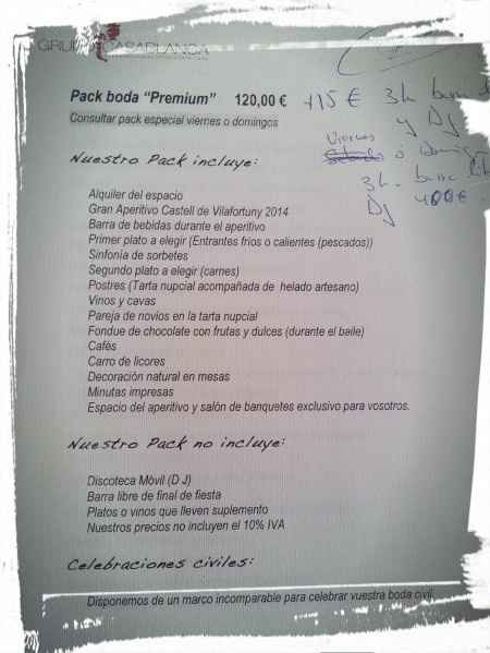 Como haceis los menus? - 2