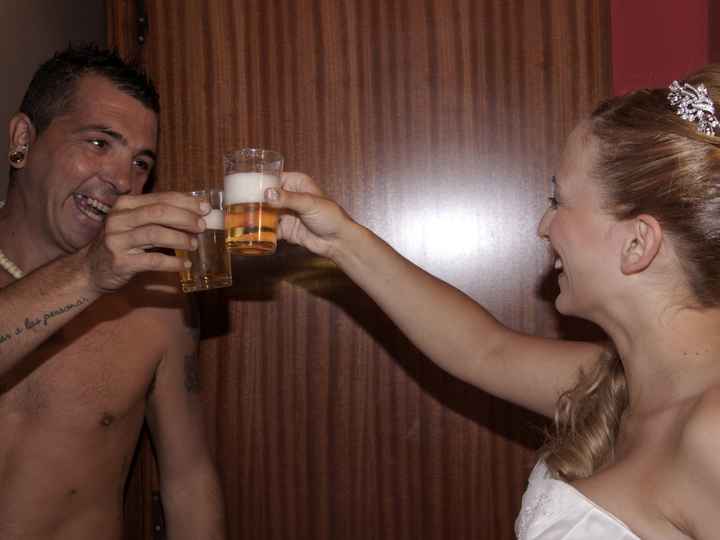 mi primo y yo entonandonos de buena mañana