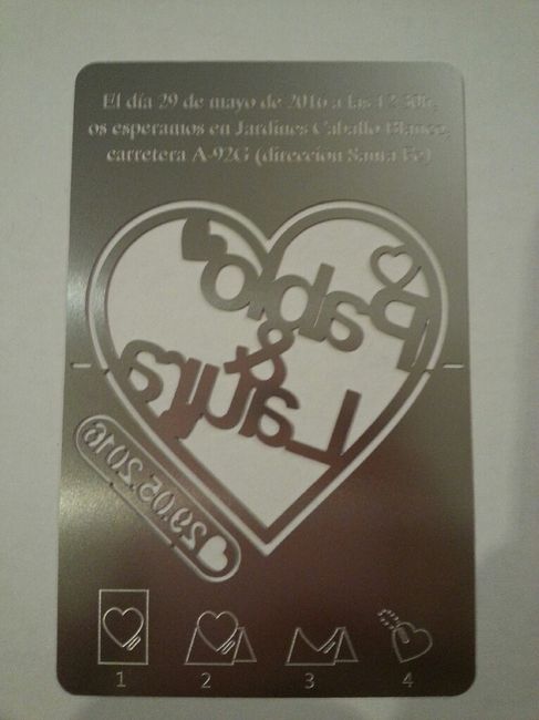 Mis invitaciones metálicas!!!!! - 4