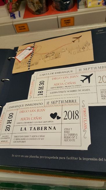 Sobres invitación pasaporte - 1