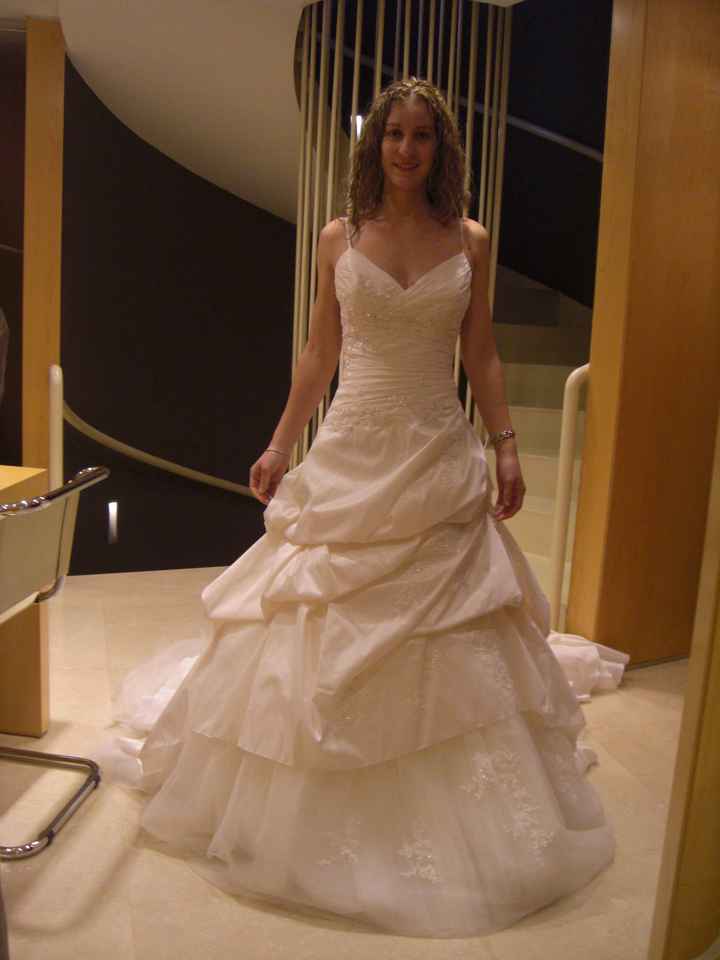 El vestido de novia sin el cambio 