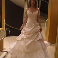 El vestido de novia sin el cambio 