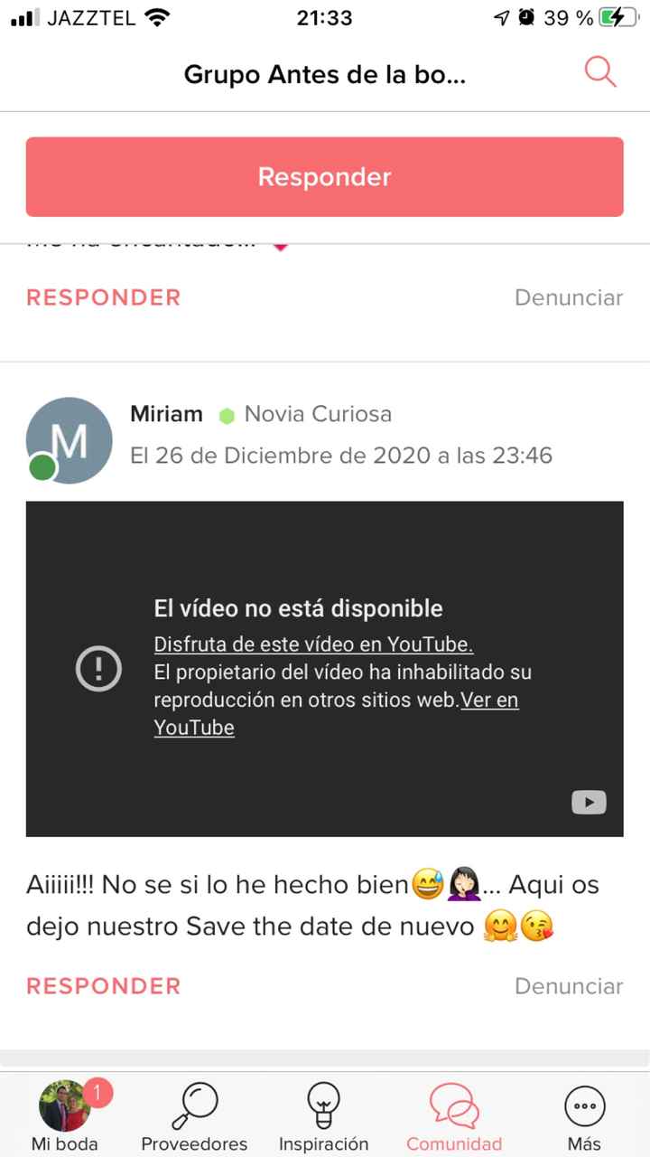 Save the date, formato vídeo - 1