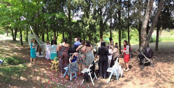 La ceremonia en el bosque