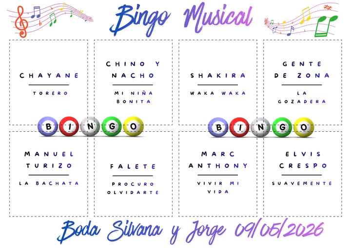 Ayuda para el bingo musical 😩 - 1