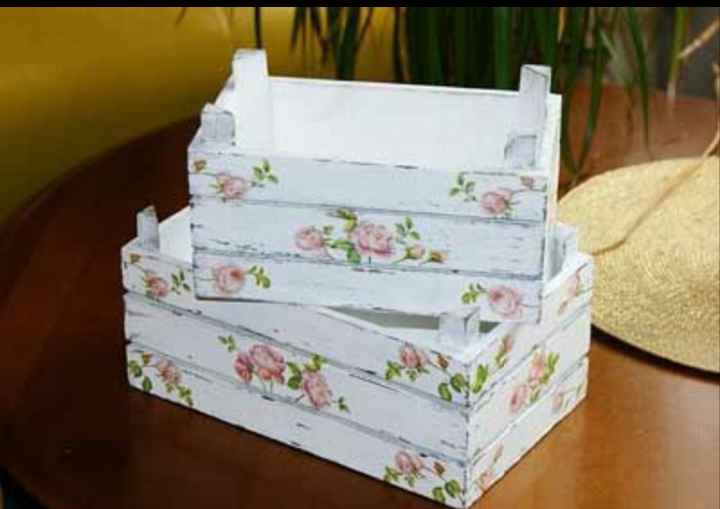 cajas de fruta decorada