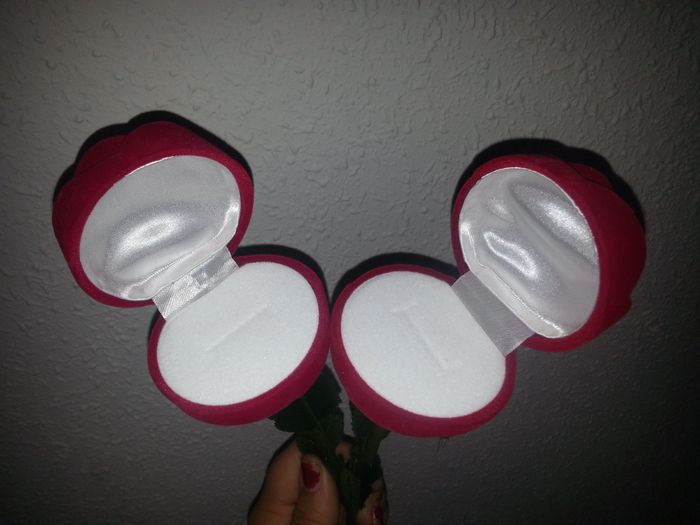 rosas porta anillos
