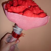 Ramo corazones fieltro