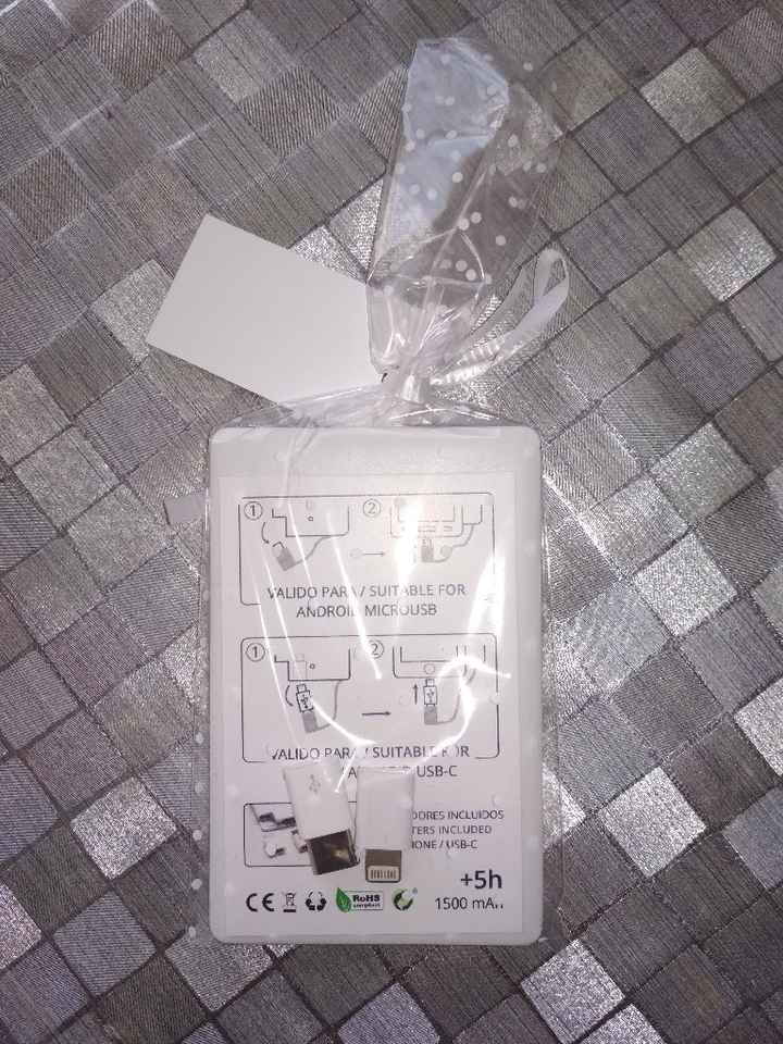 Nuestros detalles unisex a los invitados. - 2
