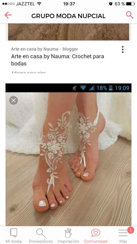 Crochette boda playa novia - 1