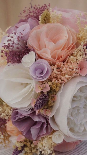 Ramo DIY de papel crepe - 2