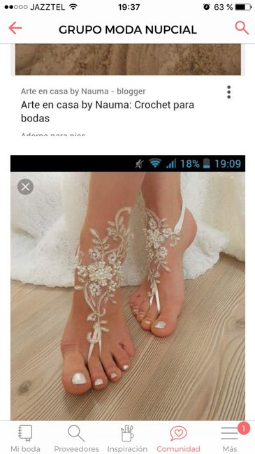 Crochette boda playa novia - 1