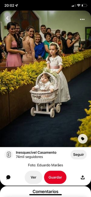 Carrito bebé paje boda 1