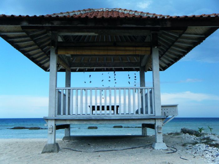 palapa en la playa