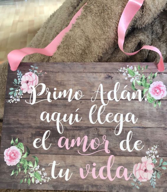 Cartel aquí viene la novia. - 1