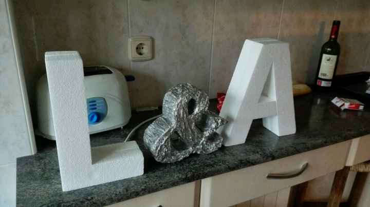 Letras papel mache - 1