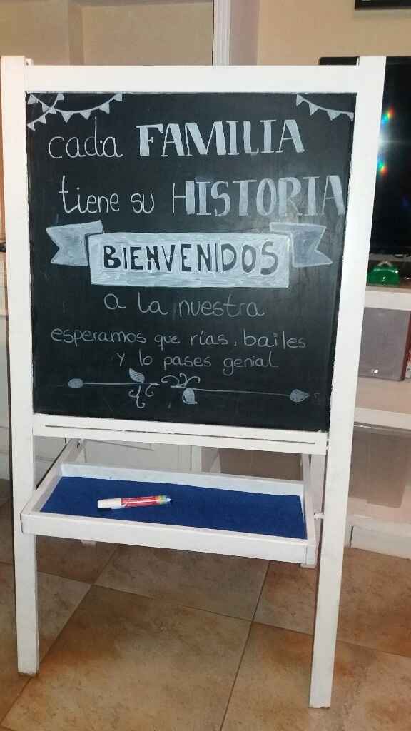 Pizarra bienvenida - 1