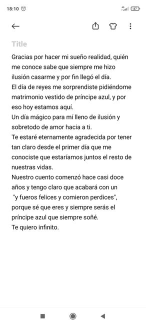 Vais a leer algún texto o decir algunas palabras en vuestra boda? 2