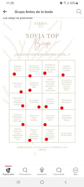 Bingo de novia, ¡a ver quién me supera! - 1