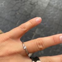 anillo compromiso discreto para llevar sin miedo en el Día a Día o el que siempre Soñaste Llevándolo