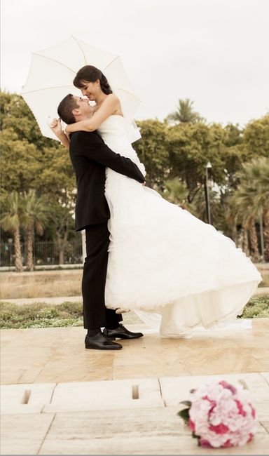 paraguas en la boda