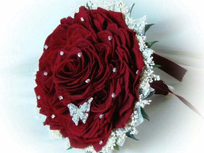 Ramo de novia en rojo. - 2