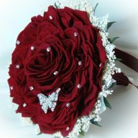 Ramo de novia en rojo. - 2