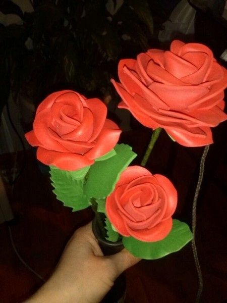 Rosas goma eva - 4