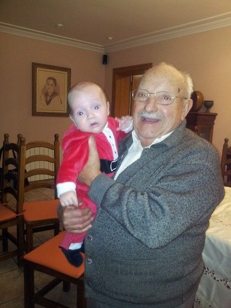 con su bisabuelo!