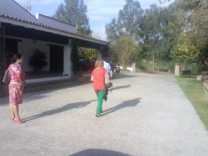 de visita....