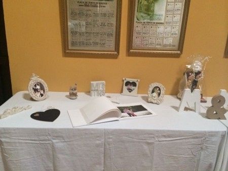 mesa de recuerdos