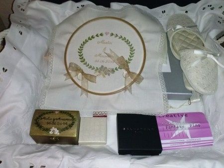 mi canasta con mis detalles antes de prepararme
