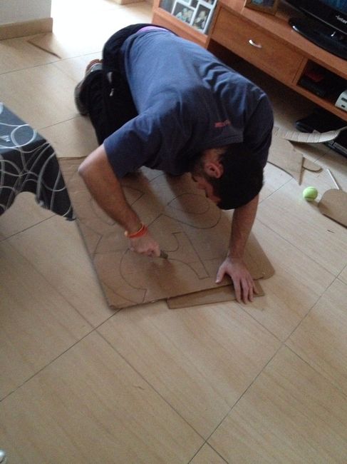 Recortando las letras