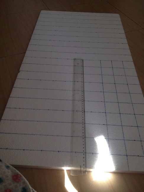 Dibujando los topes 5x5cms