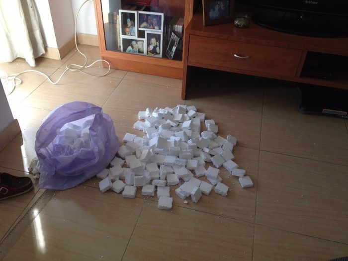 Los cuadritos recortados