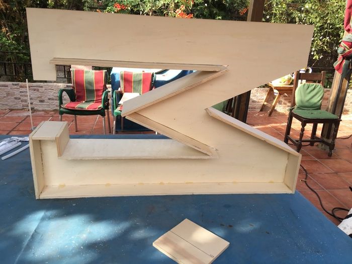 Letras de madera en proceso! - 2