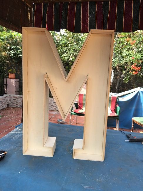 Letras de madera en proceso! - 3