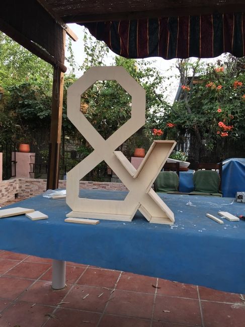 Letras de madera en proceso! - 1