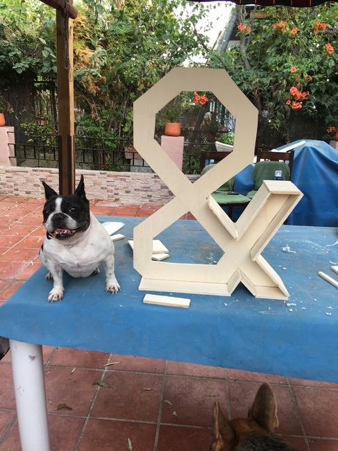 Letras de madera en proceso! - 1