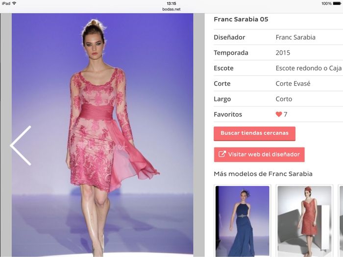 Precio vestido