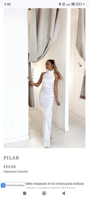 Vestido corto y blanco para la barra libre 4