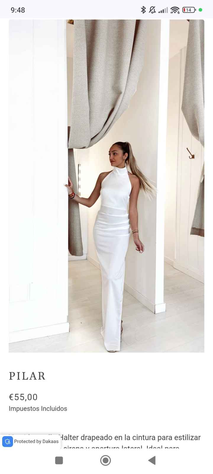 Vestido corto y blanco para la barra libre - 4